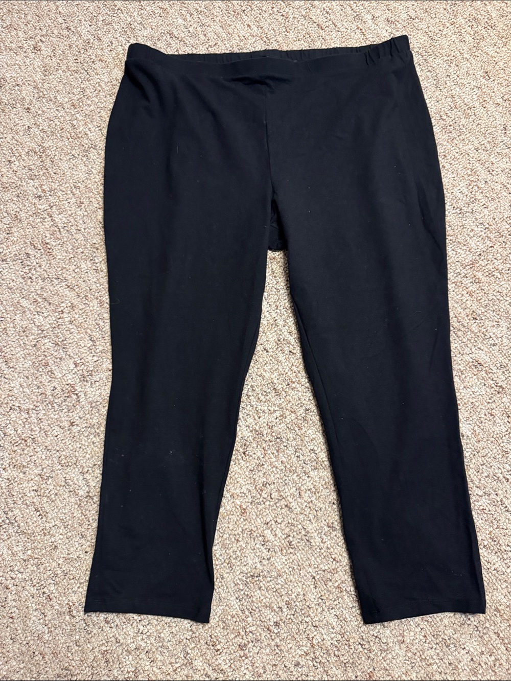 Women with Control Black Straight Leg Pants